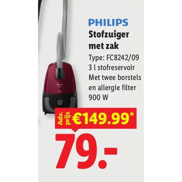 PHILIPS Stofzuiger met zak