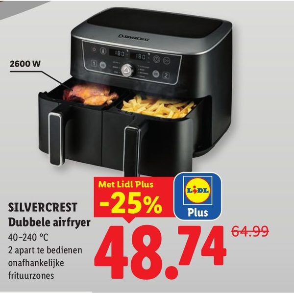 SILVERCREST Dubbele airfryer