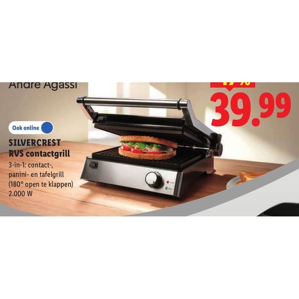 SILVERCREST RVS contactgrill