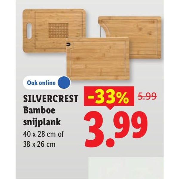 Silvercrest Bamboe snijplank