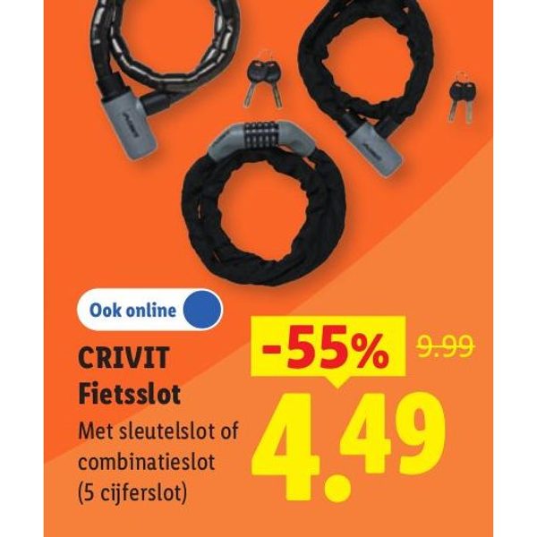 CRIVIT Fietsslot