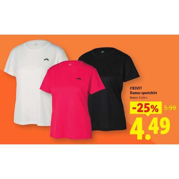 Crivit Dames sportshirt