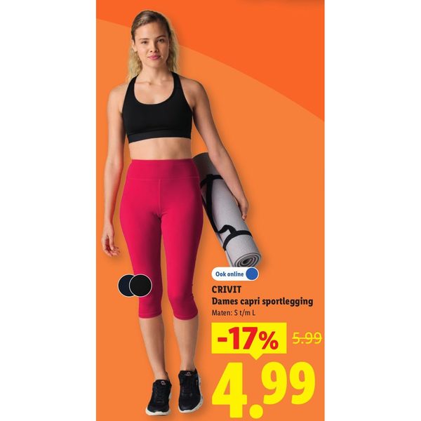 Crivit Dames capri sportlegging