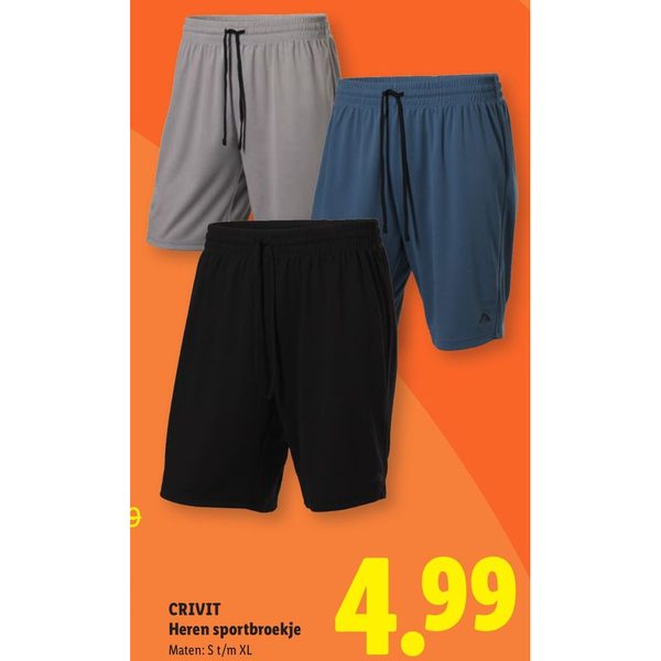 Crivit Heren sportbroekje
