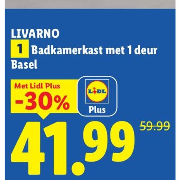 Badkamerkast met 1 deur Basel