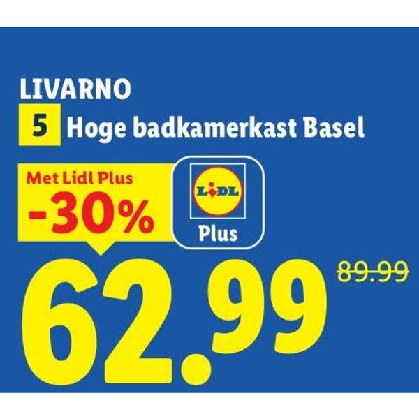 Hoge badkamerkast Basel