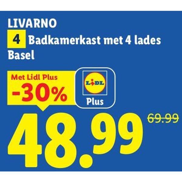 Badkamerkast met 4 lades Basel
