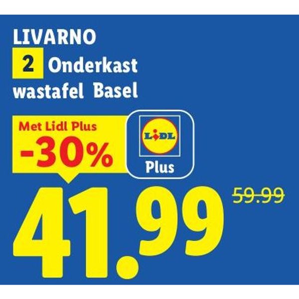 Onderkast wastafel Basel