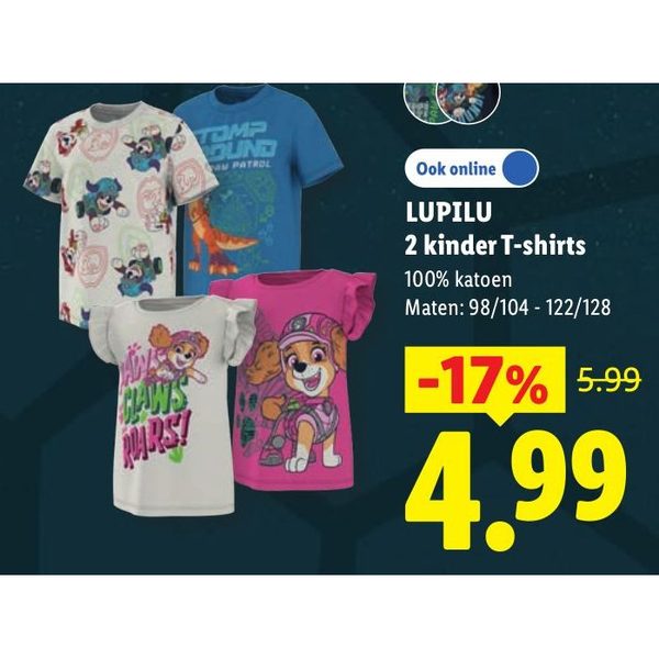 LUPILU 2 kinder T-shirts