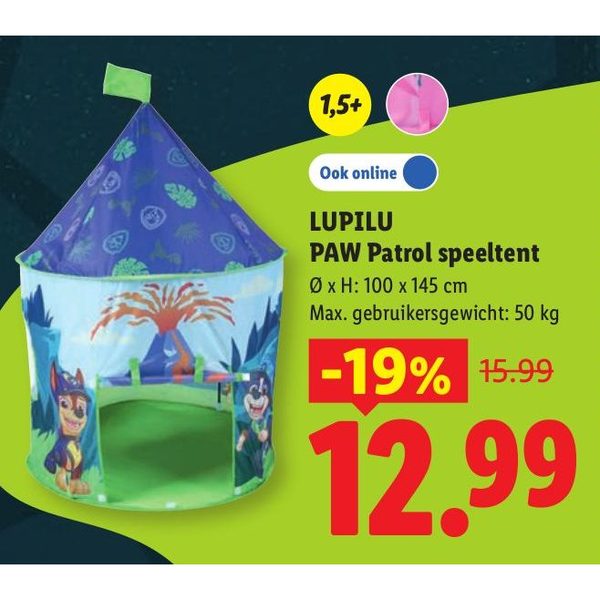 Lupilu PAW Patrol speeltent