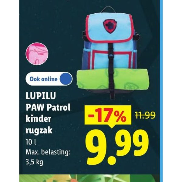 Lupilu PAW Patrol kinder rugzak