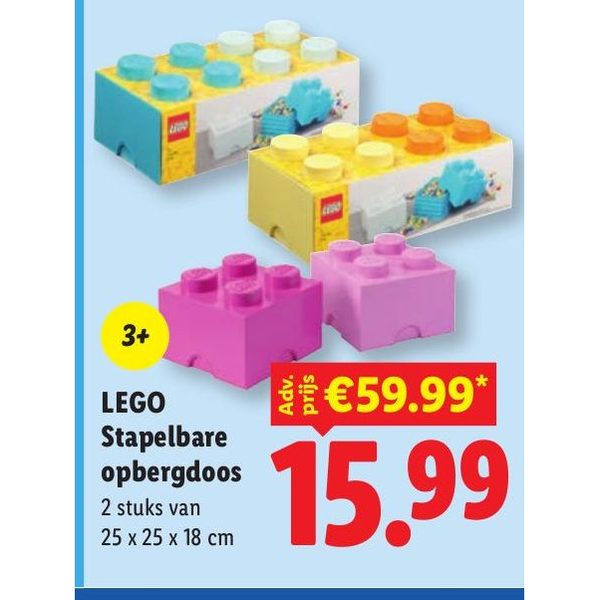 LEGO Stapelbare opbergdozen