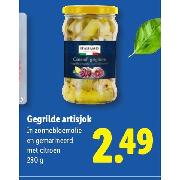 Gegrilde artisjok