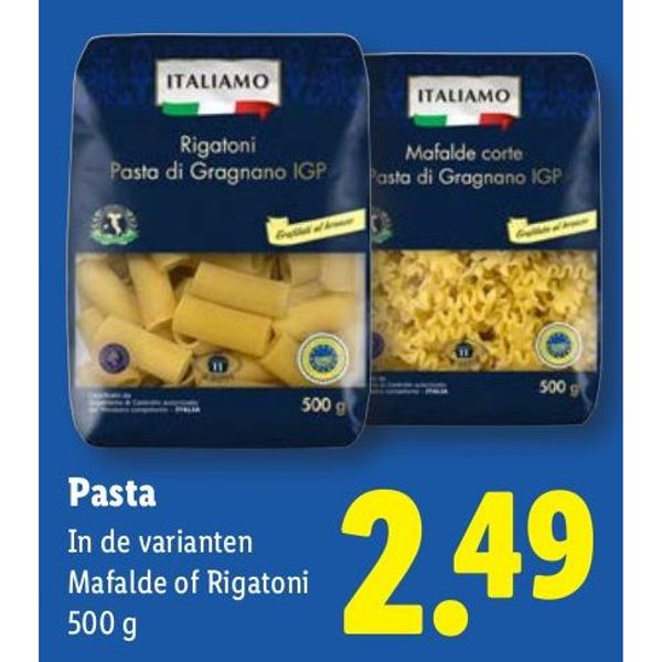 Pasta di Gragnano (Rigatoni/Mafalde)