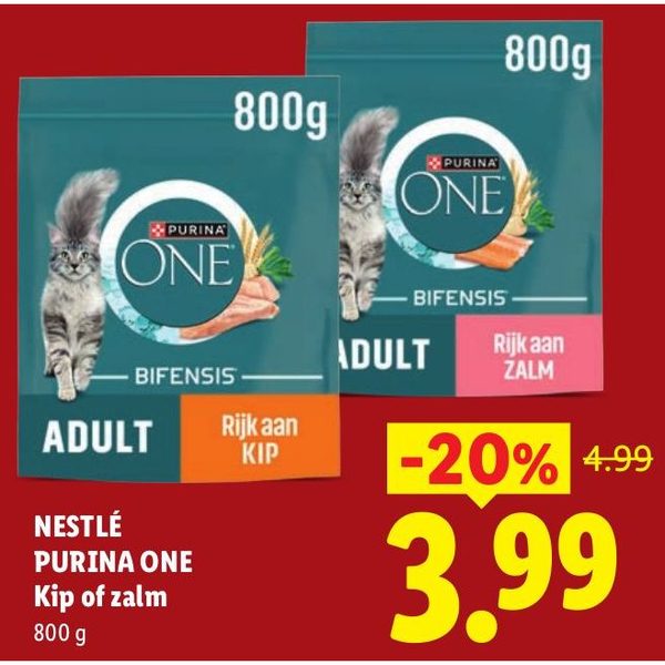 Kattenbrokken kip of zalm