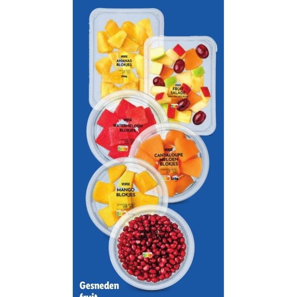 Gesneden fruit