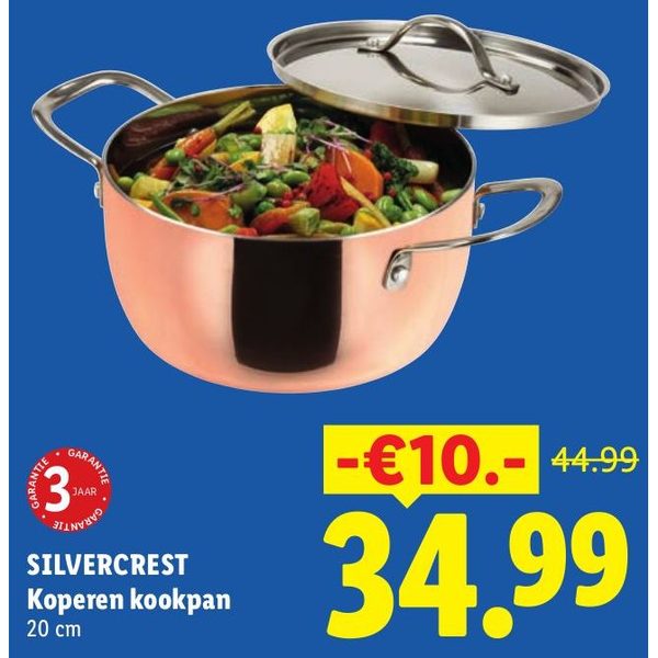 Silvercrest Koperen kookpan