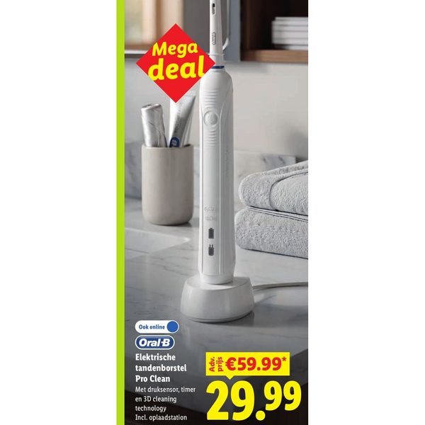 Oral-B Elektrische tandenborstel Pro Clean