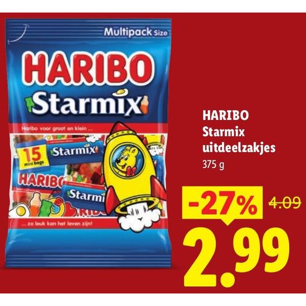 HARIBO Starmix uitdeelzakjes