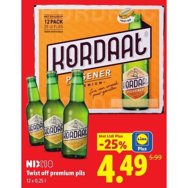 Kordaat Twist off premium pils
