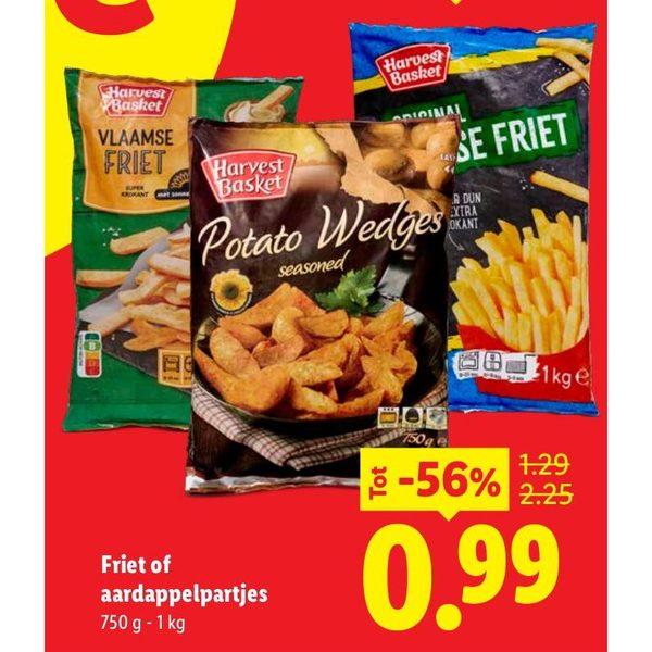 Harvest Basket Friet of aardappelpartjes