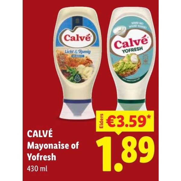 Calvé Mayonaise of Yofresh