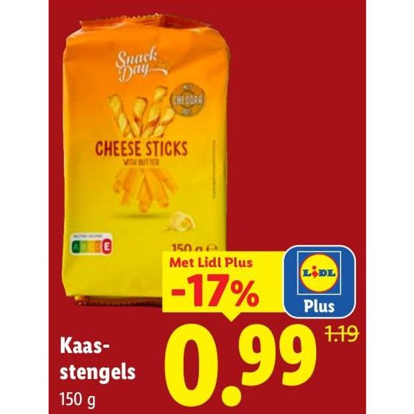 Snack Day Kaasstengels