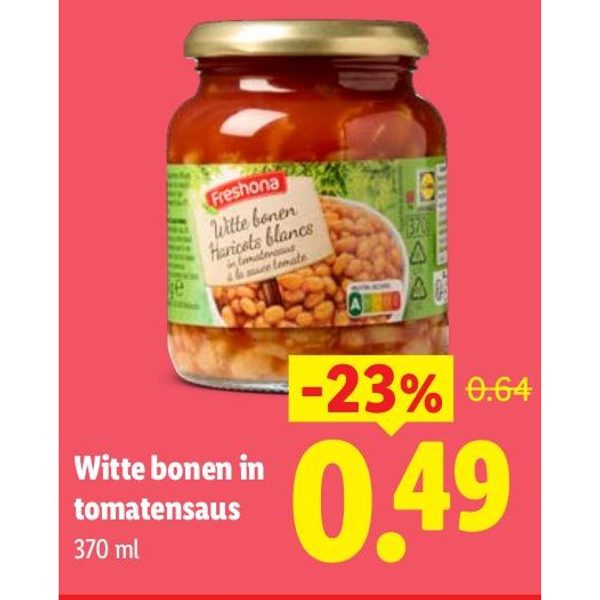Witte bonen in tomatensaus