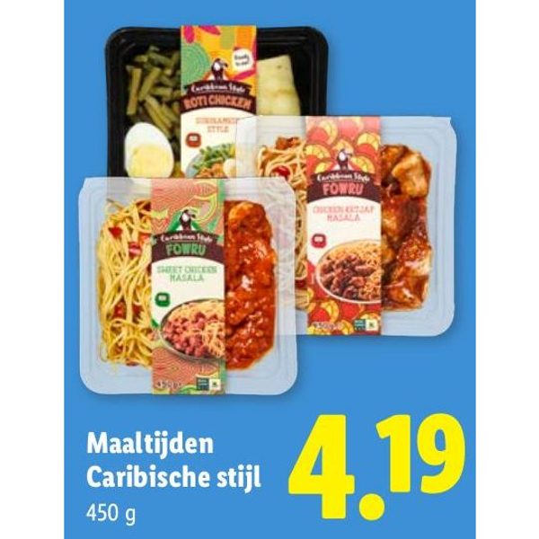 Maaltijden Caribische stijl