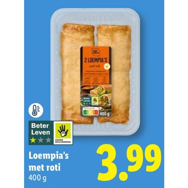 Loempia's met roti