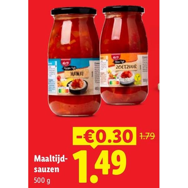 Maaltijd- sauzen