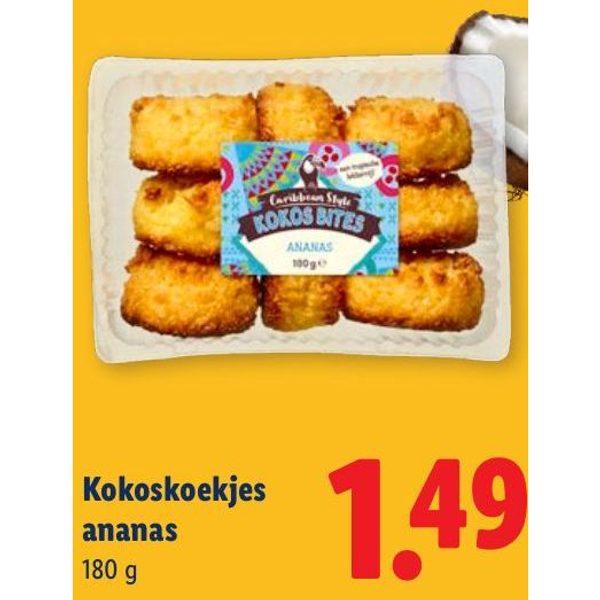 Kokoskoekjes ananas