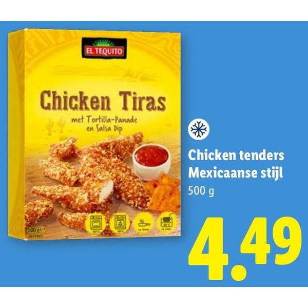 Chicken tenders Mexicaanse stijl