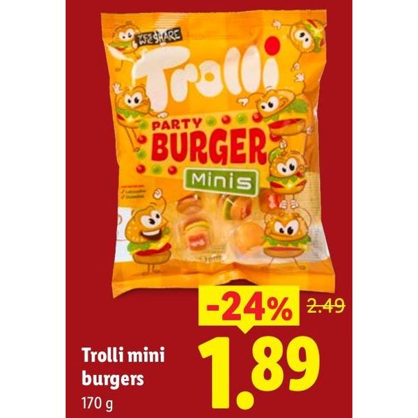 Trolli mini burgers