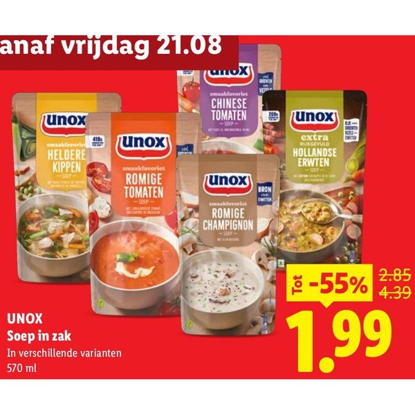 Unox Soep in zak