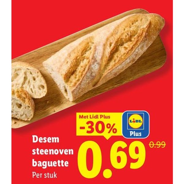 Desem steenoven baguette