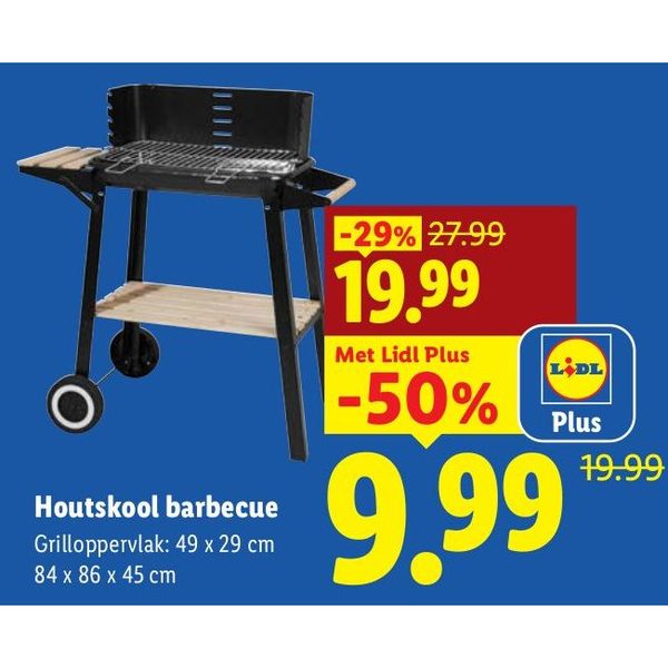 Houtskool barbecue
