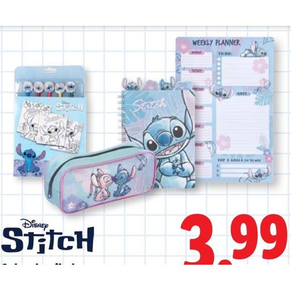 Disney Stitch schoolartikelen