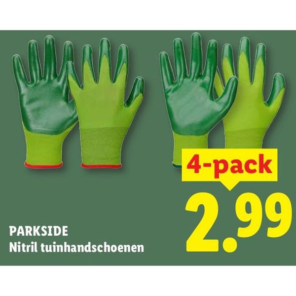 Parkside Nitril tuinhandschoenen