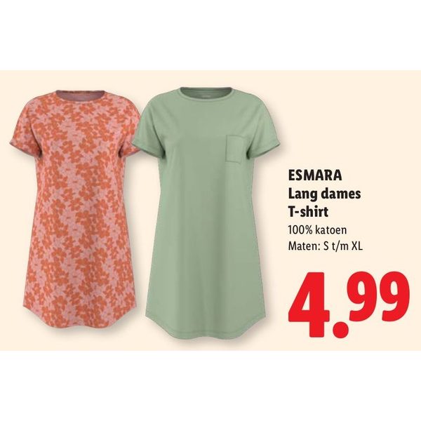 ESMARA Lang dames T-shirt