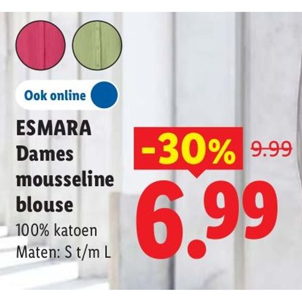 ESMARA Dames mousseline blouse