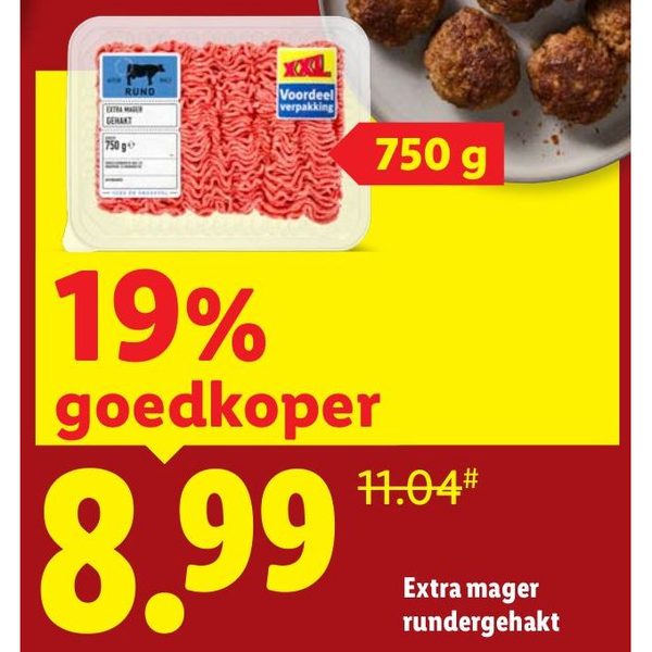 Extra mager rundergehakt