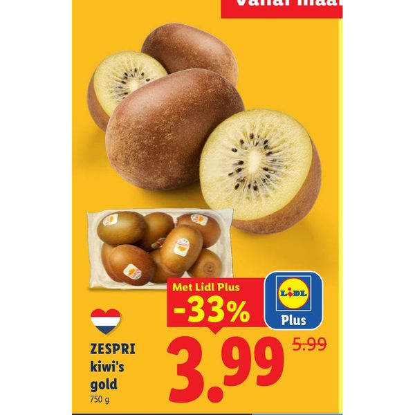 Zespri kiwi's gold
