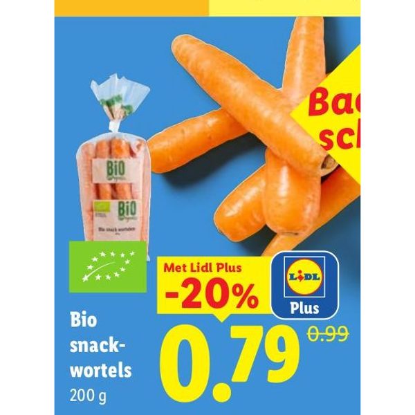 Bio snack-wortels