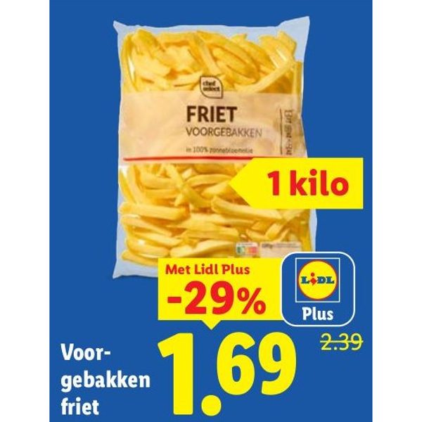 Voorgebakken friet