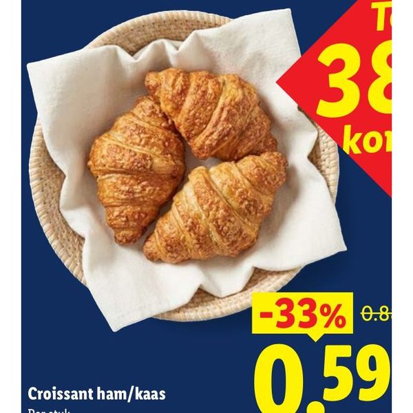 Croissant ham/kaas