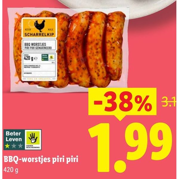 BBQ-worstjes piri piri