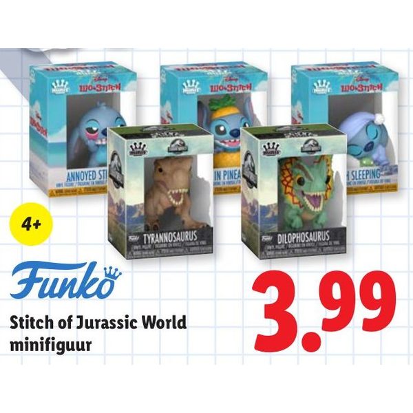 Funko Stitch of Jurassic World minifiguur