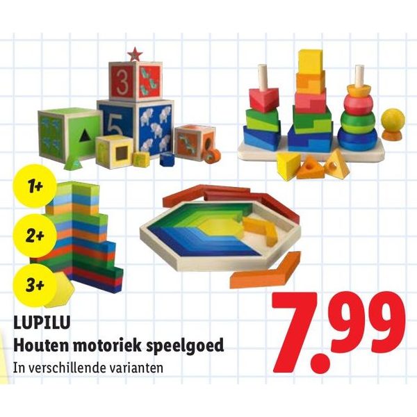 Houten motoriek speelgoed