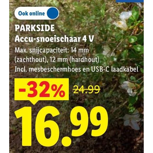 Parkside Accu-snoeischaar 4 V